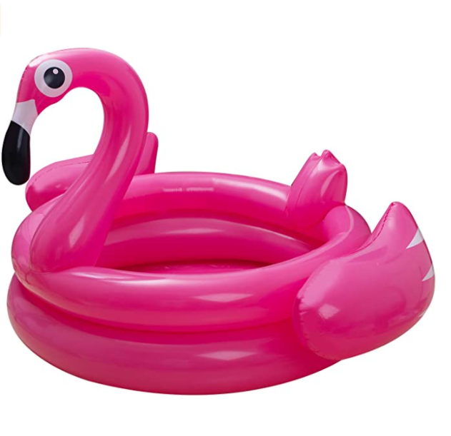 Inflatable flamingo ball pool