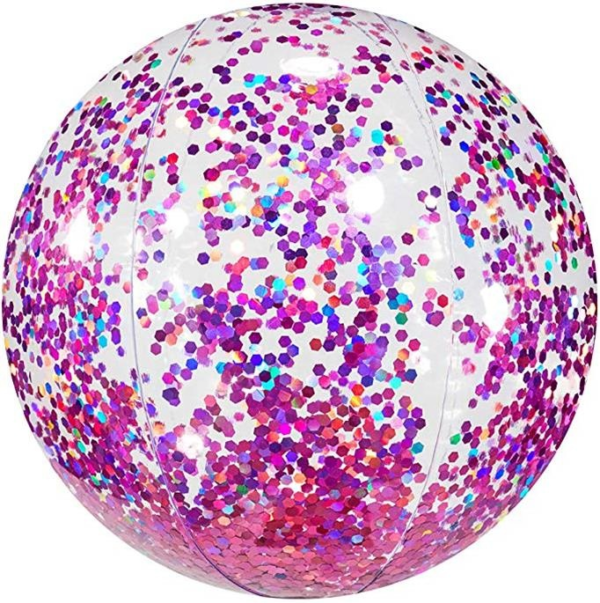 glitter beach ball