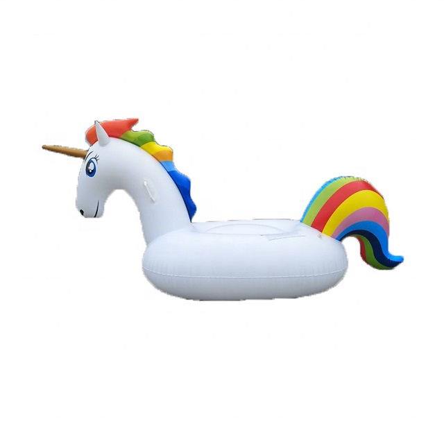Rainbow unicorn float