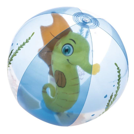 Seahorse transparent beach ball