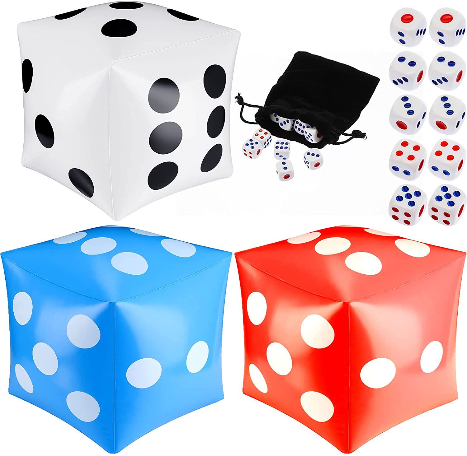 Giant Inflatable Dice Beach Garden Party Game Outdoor Children Kid Toy ...