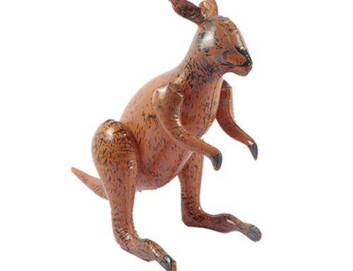 Small Brown Inflatable Kangaroo Great Fun Inflatable Accessory