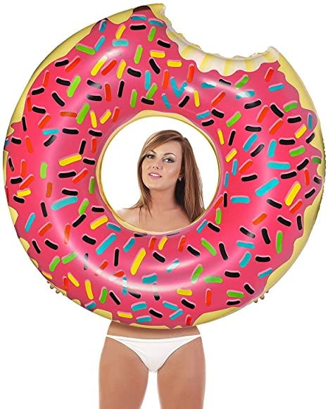 Summer Pool Raft Lounger for Adult And Kids Pool Tubes Donut Swimming Ring for Pattern Pool Toys for Summer Beach Party