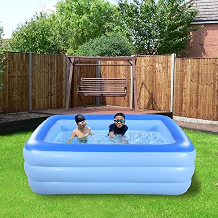 Inflatable Pool Hesung Family Swimming Pool In Door And Outdoor for Kids Toddlers Infant Adult