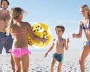Beach Sand Balls for Adult And Kids Eco-friendly PVC Inflatable Glitter Beach Ball Confetti Swimming Pool Party Balls