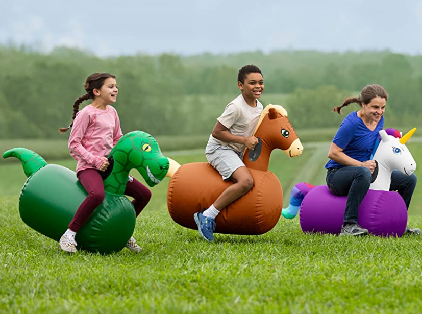 Inflatable Riding Space Inflatable Toys Inflatable Ride-On Horses For Active Play Outdoor ...