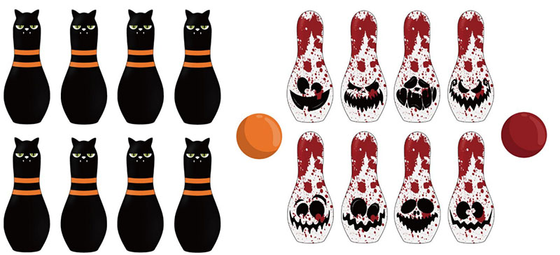 Halloween Bowling Game Set