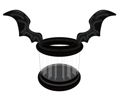 Inflatable bat ice bucket