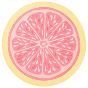 grapefruit beach towel