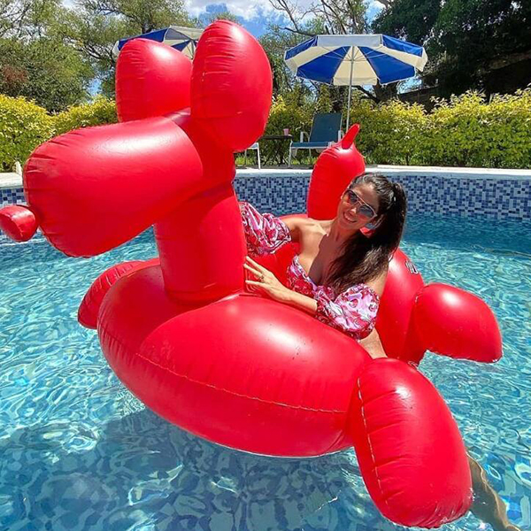 Inflatable Balloon Dog Water Riding Toy