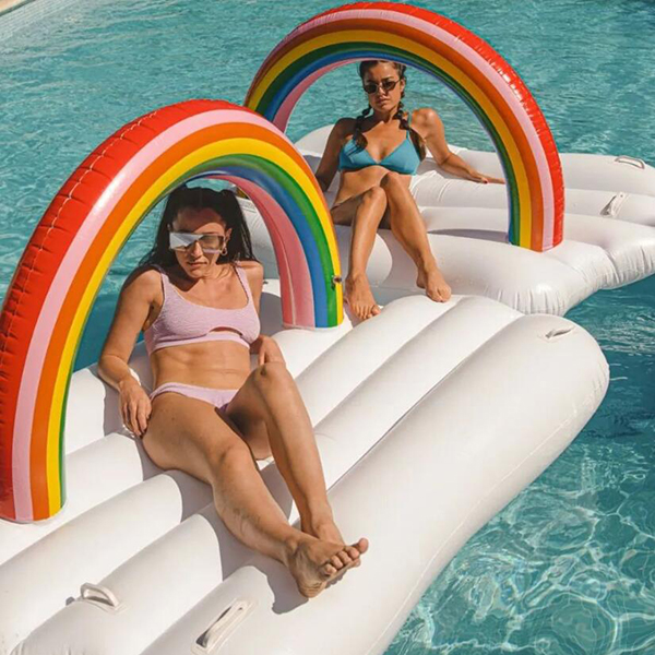Rainbow floating water chair
