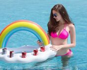 Inflatable Rainbow Cloud Drink Holder
