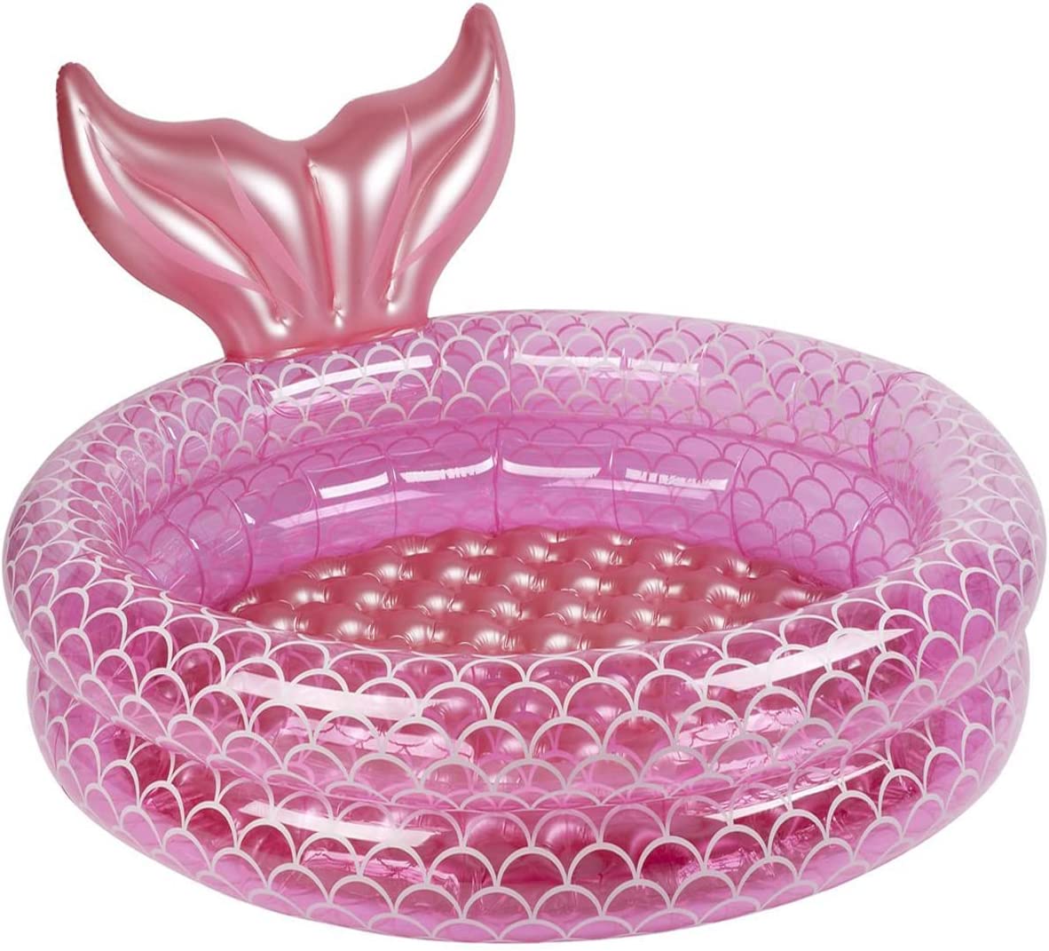 pink mermaid kids swim pool