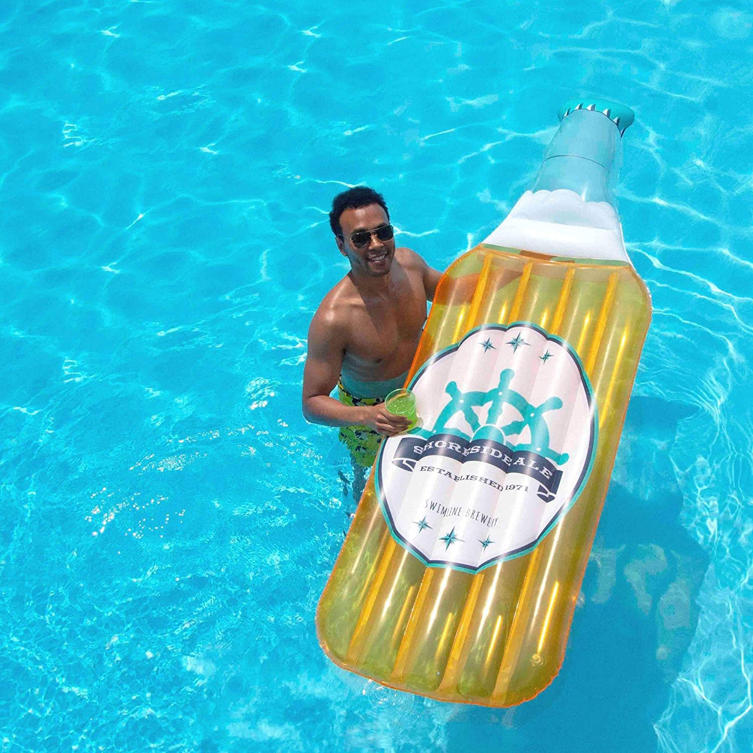 wine bottle pool floats for adults