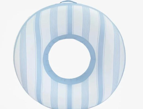Premium donut inflatable float with grip string