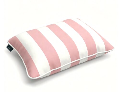 Blush Stripes Inflatable Pool Pillow