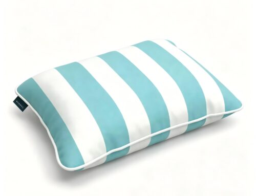 Aqua Stripes Inflatable Pool Pillow