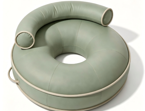 Sage Solid Canvas Pool Ring Inflatable Water Lounge Float