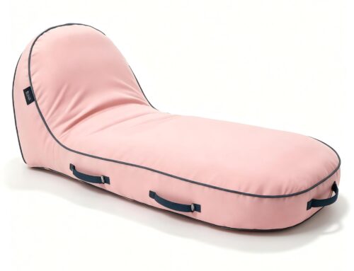 Pink Inflatable Pool Lounger – Ivy Edition